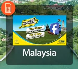 4G SIM Card (KLIA & KLIA2 Airport Pick Up) for Malaysia by Digi