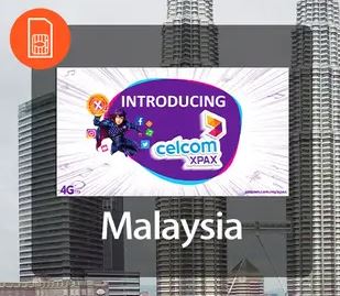 4G SIM Card (KLIA2 Airport Pick Up) for Malaysia by Celcom