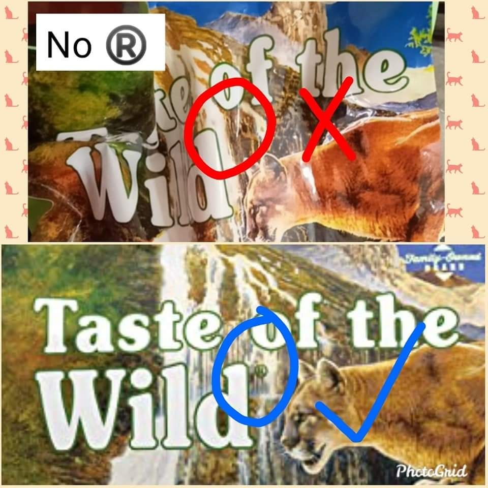 Cara kenal pasti Taste Of The Wild Original