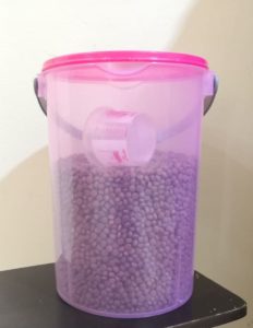container for cat dog food storage